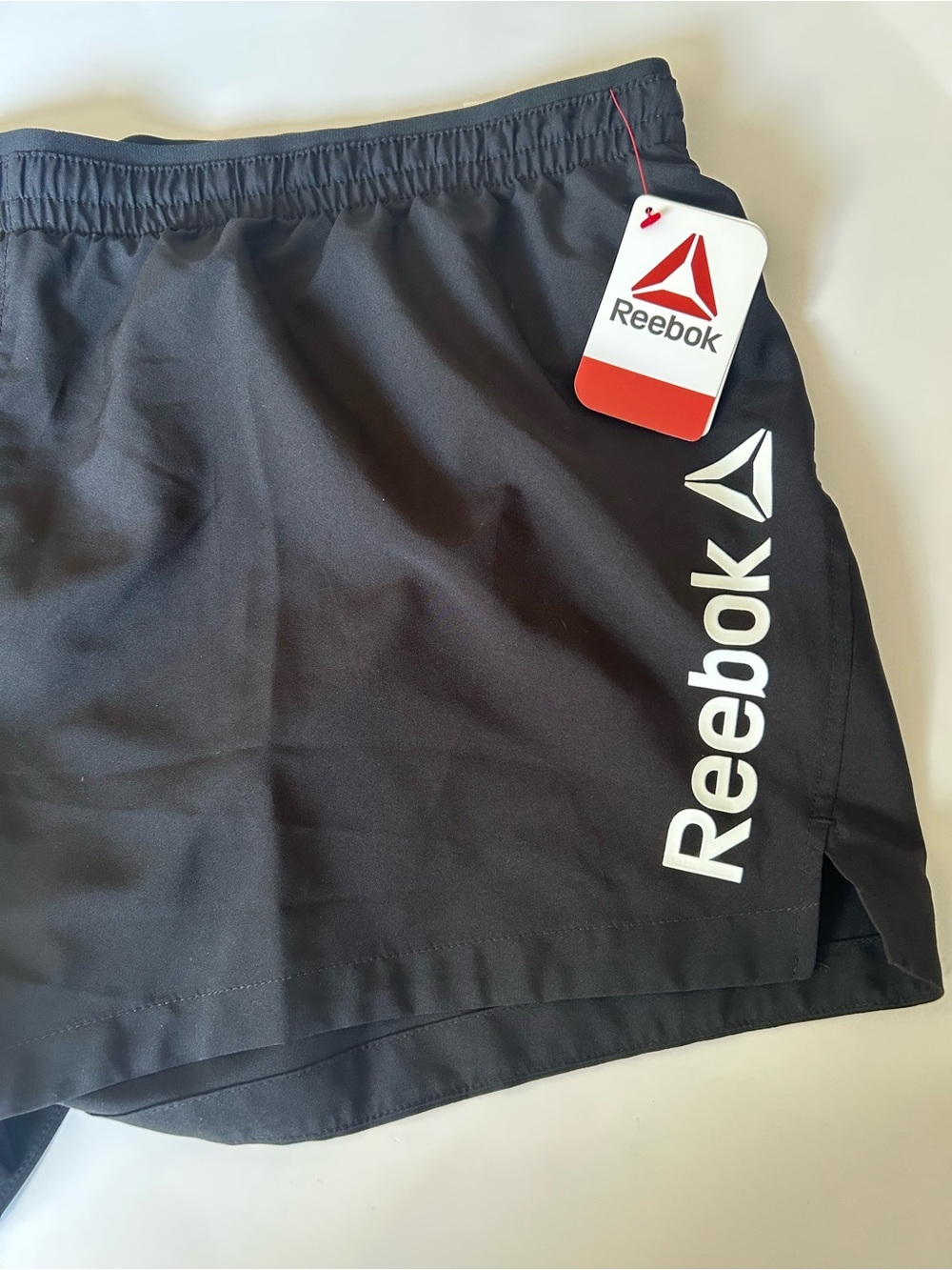 NEW Reebok Black XXL Athletic Shorts with Drawstring - Picture 3 of 6